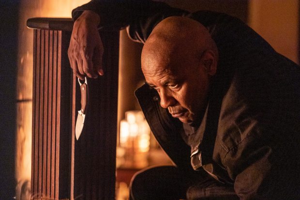 This image released by Sony Pictures shows Denzel Washington in a scene from Columbia Pictures' "The Equalizer 3." (Stefano Montesi/Sony Pictures via AP)